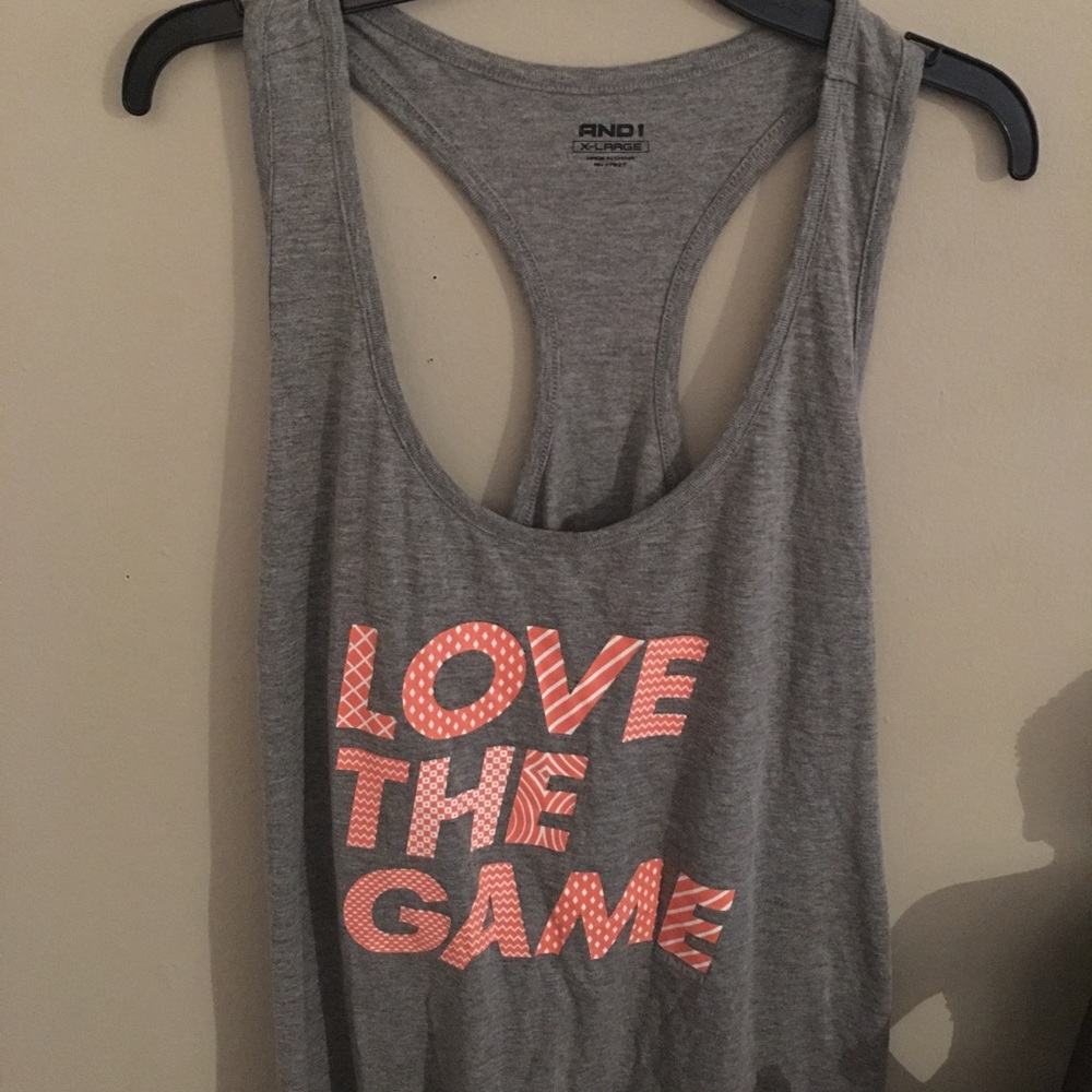 NWT Gray racerback workout tank top.